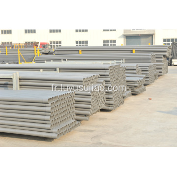 Tubes en plastique pour l&#39;approvisionnement en eau blanc gris